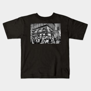 Oxford Circus, London, UK, Black And White Kids T-Shirt